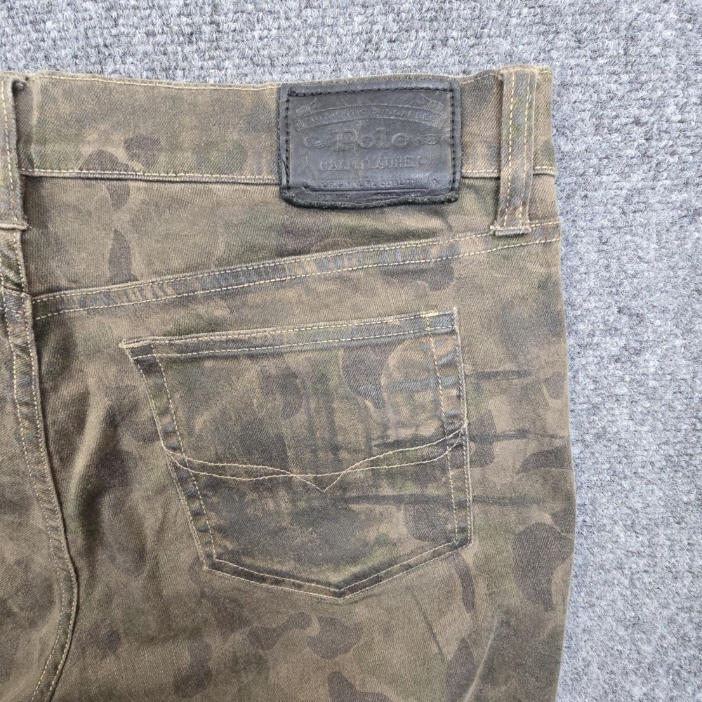Polo Ralph Lauren Women's Tompkins Skinny Waxed Camouflage Jeans Size 36x32‎ - Picture 4 of 11